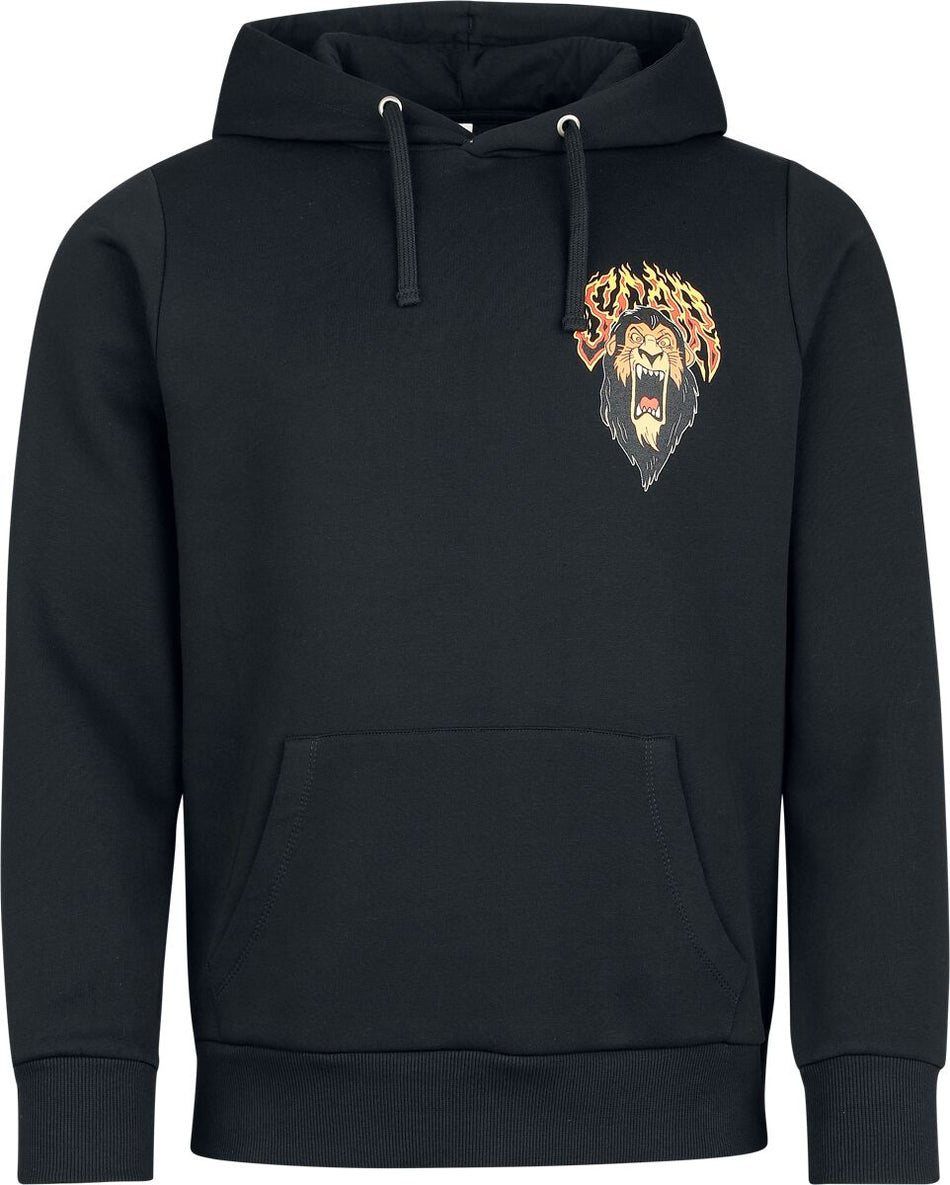 Sweat-shirt à capuche Disney de Le Roi Lion - Scar - 1994 Tour - S à 3XL - pour Homme - noir - Le Roi Lion