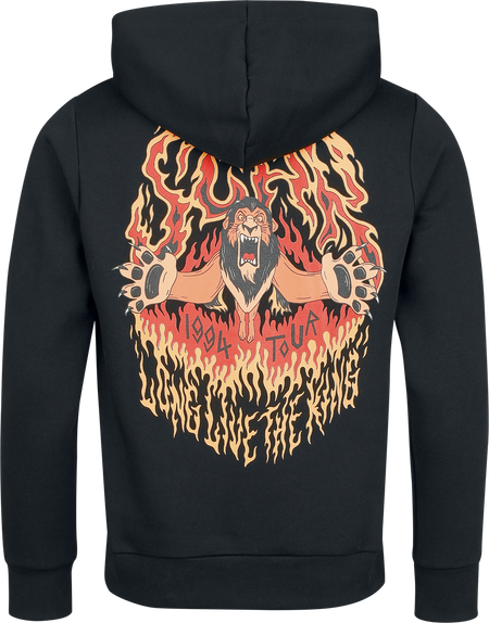 Sweat-shirt à capuche Disney de Le Roi Lion - Scar - 1994 Tour - S à 3XL - pour Homme - noir - Le Roi Lion - View 2