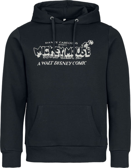 Sweat-shirt à capuche Disney de Mickey Mouse - Steamboat Willie - S à 3XL - pour Homme - noir - Mickey Mouse