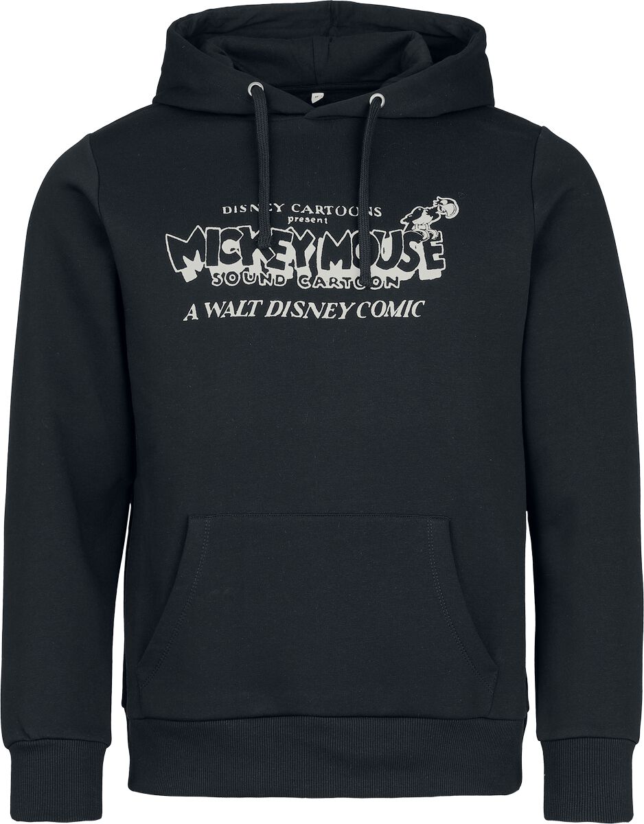 Sweat-shirt à capuche Disney de Mickey Mouse - Steamboat Willie - S à 3XL - pour Homme - noir - Mickey Mouse