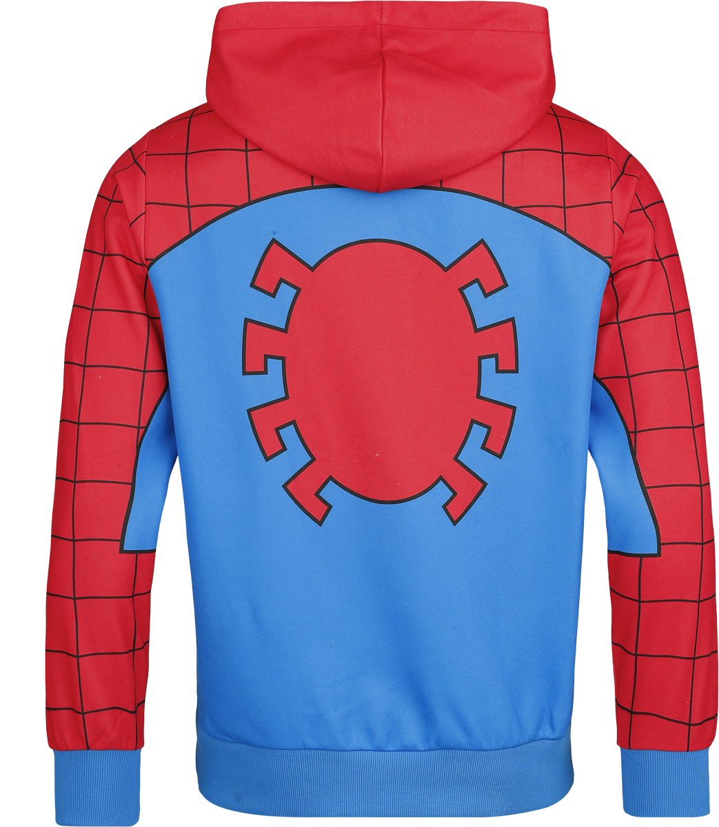 Sweat-shirt à capuche Disney de Spider-Man - Suit - S à 3XL - pour Homme - bleu/rouge - Spider-Man - View 2