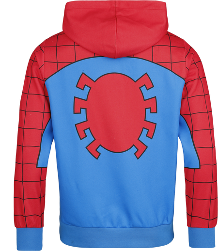 Sweat-shirt à capuche Disney de Spider-Man - Suit - S à 3XL - pour Homme - bleu/rouge - Spider-Man - View 2