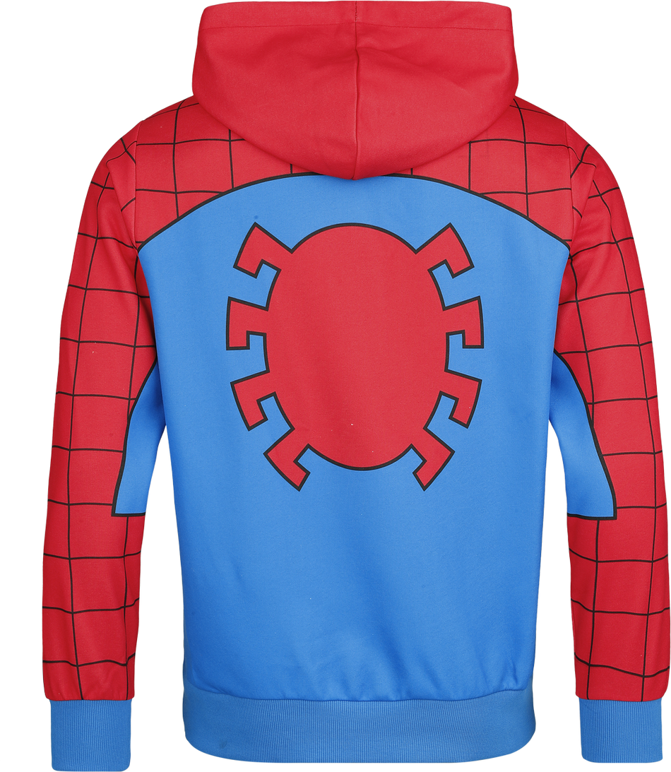 Sweat-shirt à capuche Disney de Spider-Man - Suit - S à 3XL - pour Homme - bleu/rouge - Spider-Man - View 2