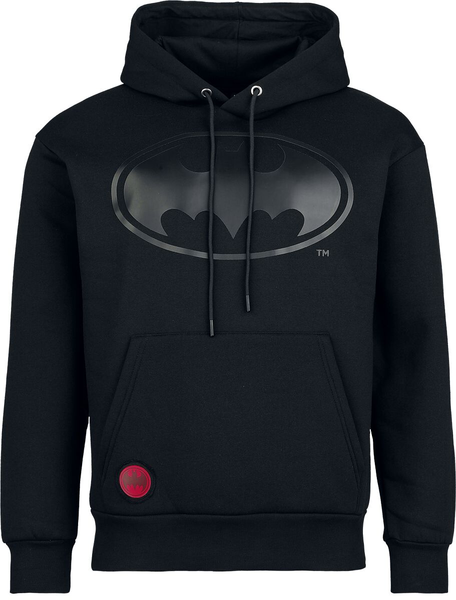 Sweat-shirt à capuche  de Batman - Heat Logo - Noir Sur Noir - S à XXL - pour Homme - noir - Batman