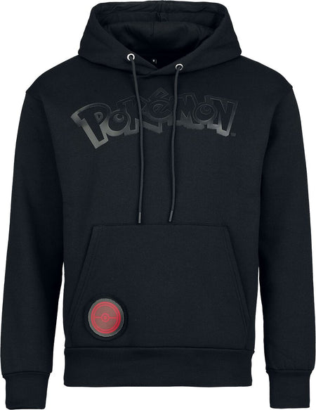 Sweat-shirt à capuche Gaming de Pokémon - Heat Logo - Noir Sur Noir - S à XXL - pour Homme - noir - Pokémon