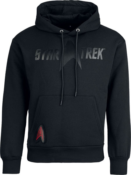 Sweat-shirt à capuche  de Star Trek - Heat Logo - Noir Sur Noir - S à XXL - pour Homme - noir - Star Trek