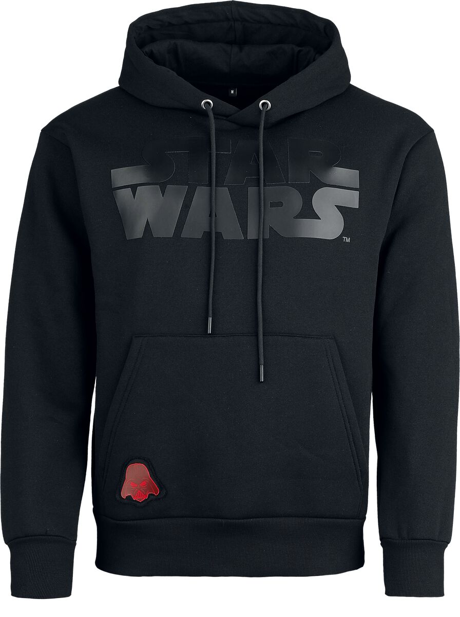 Sweat-shirt à capuche Disney de Star Wars - Heat Logo - Noir Sur Noir - S à XXL - pour Homme - noir - Star Wars