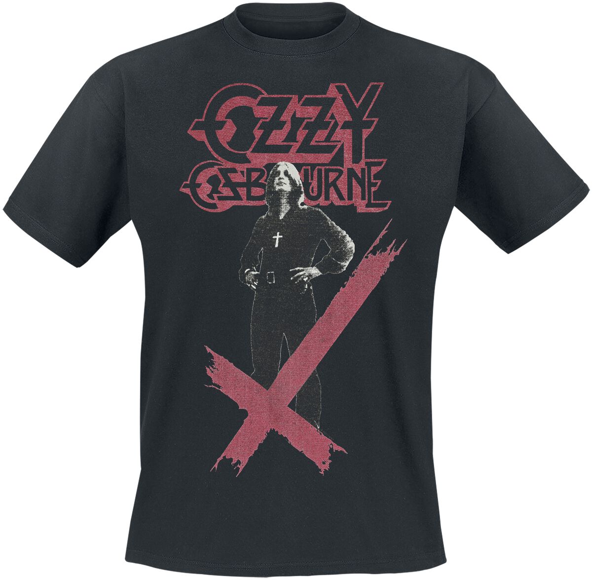 T-Shirt Manches courtes  de Ozzy Osbourne - Crosses Stacked Logo - M à 4XL - pour Homme - noir - Ozzy Osbourne
