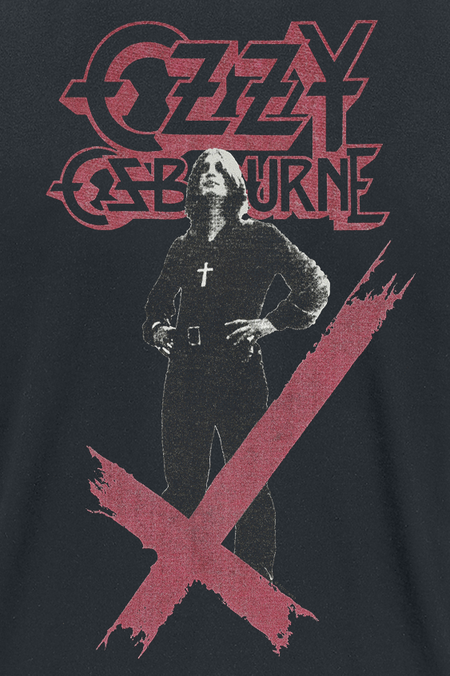 T-Shirt Manches courtes  de Ozzy Osbourne - Crosses Stacked Logo - M à 4XL - pour Homme - noir - Ozzy Osbourne - View 2