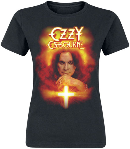 T-Shirt Manches courtes  de Ozzy Osbourne - God Bless - S à XXL - pour Femme - noir - Ozzy Osbourne