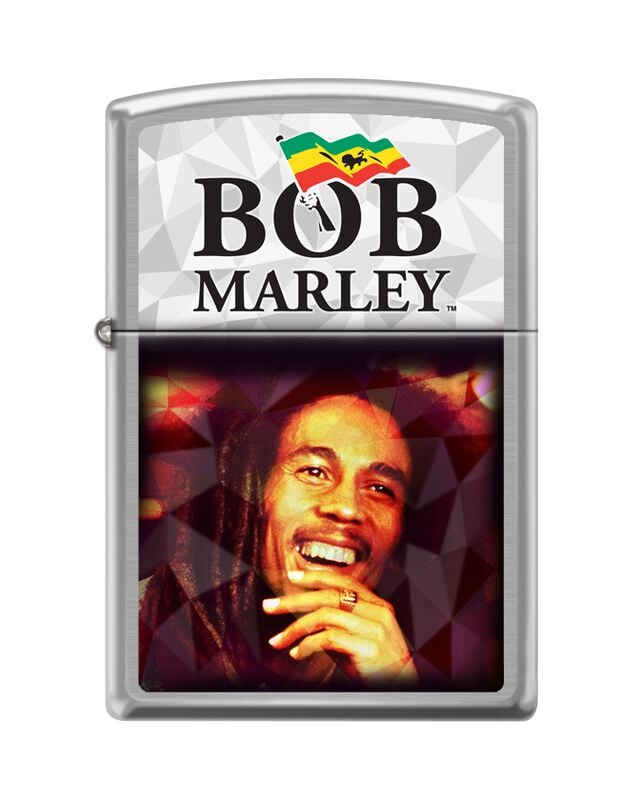 Briquet  de Bob Marley - Zippo - Brushed Chrome - pour Indifférent - standard - Bob Marley