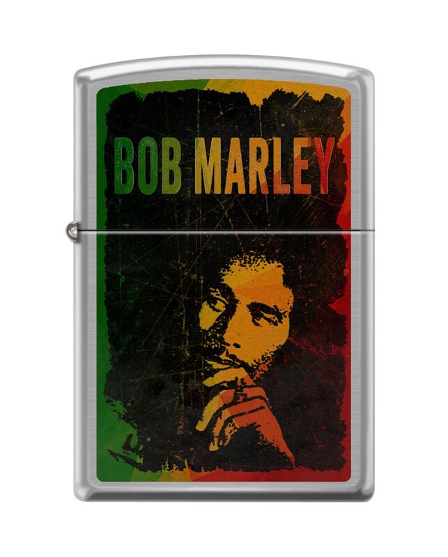 Briquet  de Bob Marley - Zippo - Brushed Chrome - pour Indifférent - standard - Bob Marley
