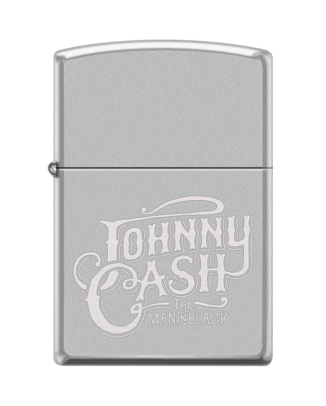 Briquet  de Johnny Cash - Zippo - Satin Chrome - pour Indifférent - standard - Johnny Cash