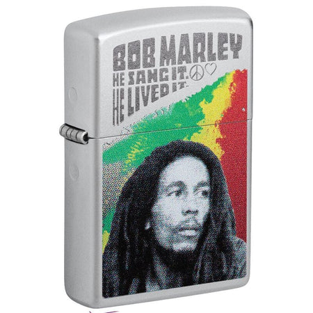 Briquet  de Bob Marley - Zippo - Satin Chrome - pour Indifférent - standard - Bob Marley