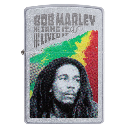 Briquet  de Bob Marley - Zippo - Satin Chrome - pour Indifférent - standard - Bob Marley - View 2
