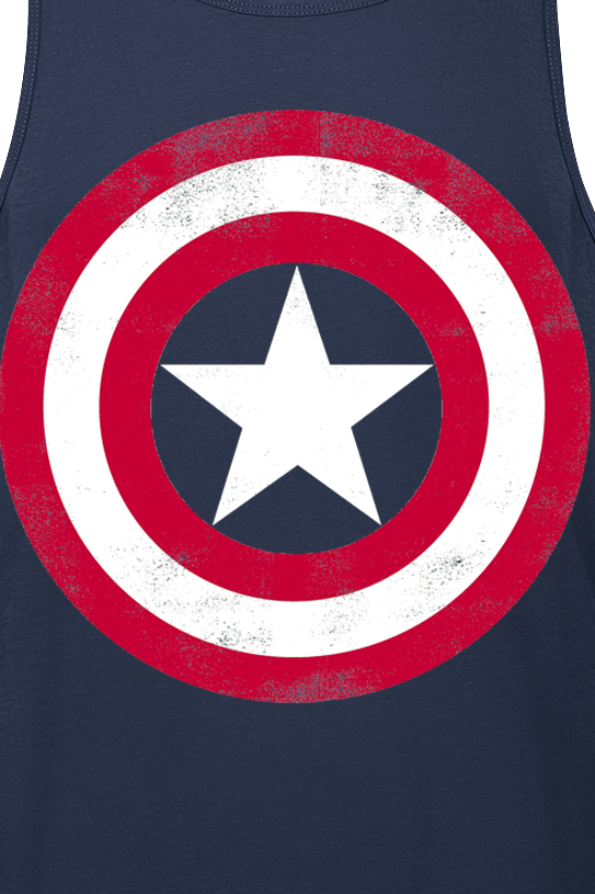 Débardeur  de Captain America - Logo Bouclier - S à XXL - pour Homme - marine - Captain America - View 2