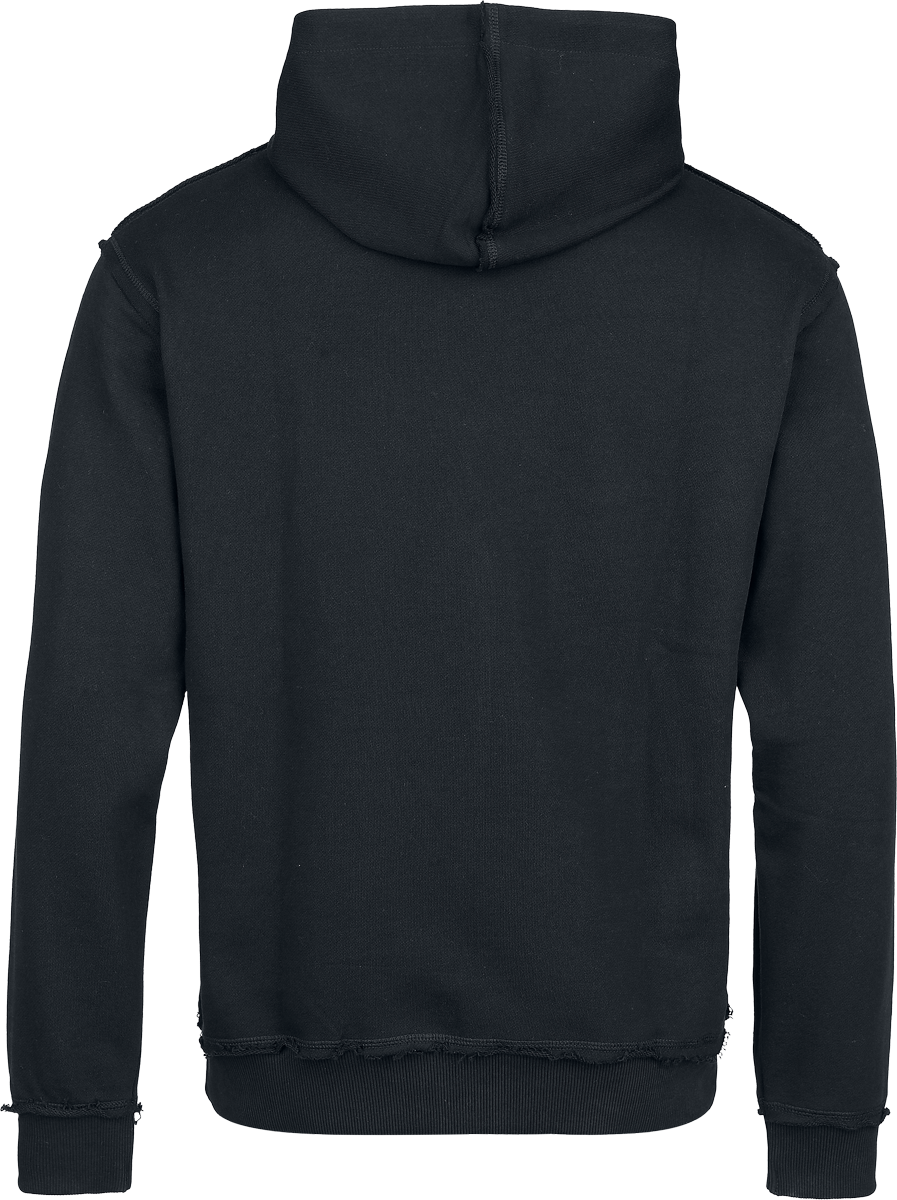 Sweat-shirt à capuche  de Collection Spéciale EMP - Crâne blanc avec cornes métalliques - S à 5XL - pour Homme - noir - Collection Spéciale EMP - View 2