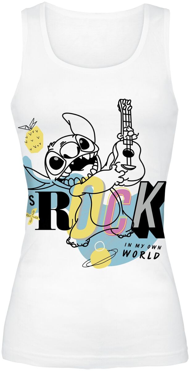 Top Disney de Lilo & Stitch - Lets Rock - S à XXL - pour Femme - blanc - Lilo & Stitch