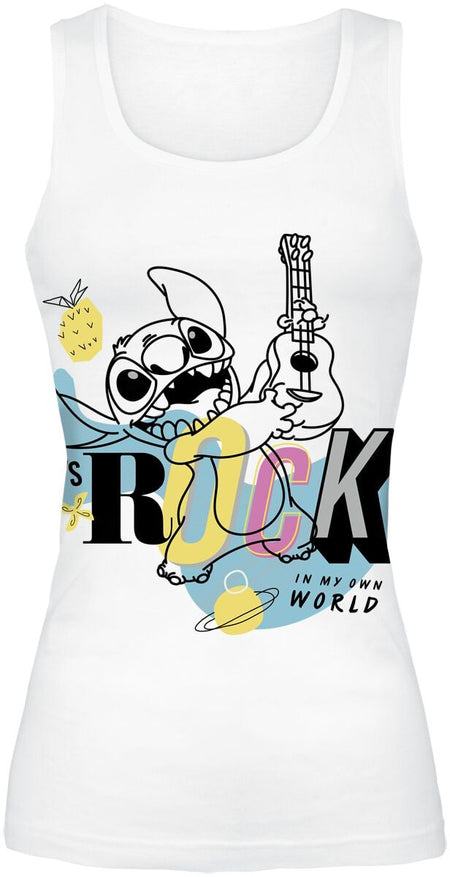 Top Disney de Lilo & Stitch - Lets Rock - S à XXL - pour Femme - blanc - Lilo & Stitch