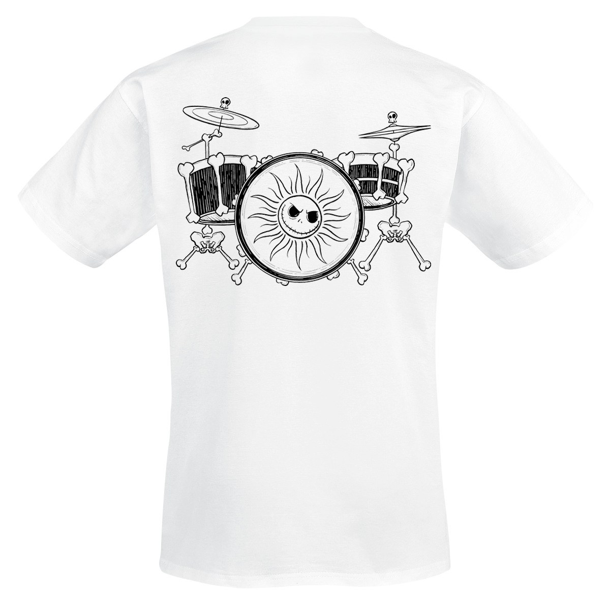 T-Shirt Manches courtes Disney de L'Étrange Noël De Monsieur Jack - Band - S à XXL - pour Homme - blanc - L'Étrange Noël De Monsieur Jack - View 2