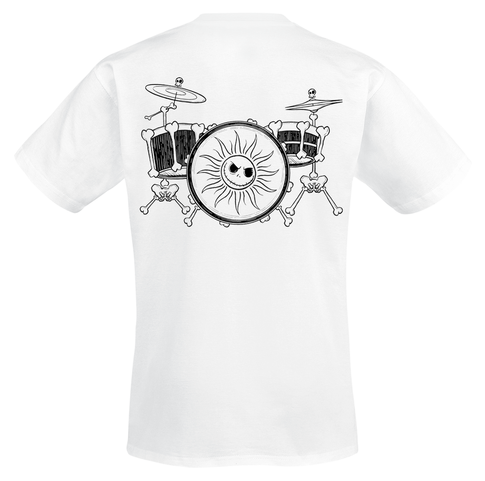 T-Shirt Manches courtes Disney de L'Étrange Noël De Monsieur Jack - Band - S à XXL - pour Homme - blanc - L'Étrange Noël De Monsieur Jack - View 2