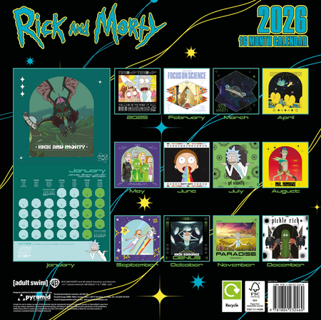 Calendrier mural  de Rick & Morty - pour Unisexe - multicolore - Rick & Morty - View 2