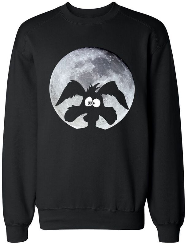 Sweat-shirt  de Looney Tunes - Coyote - Moonlight - S à XXL - pour Homme - noir - Looney Tunes