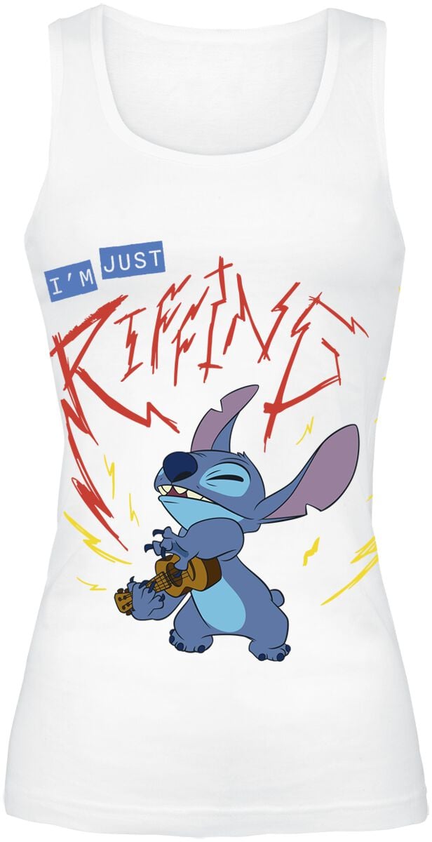 Top Disney de Lilo & Stitch - Riffing - S à XXL - pour Femme - blanc - Lilo & Stitch