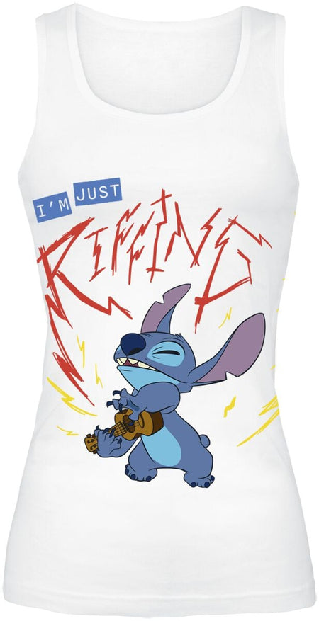 Top Disney de Lilo & Stitch - Riffing - S à XXL - pour Femme - blanc - Lilo & Stitch
