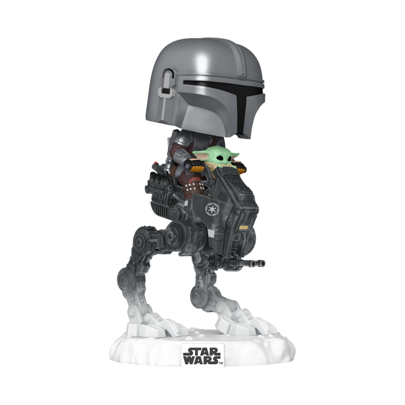 Star Wars - Le Mandalorien avec Grogu dans un AT-RT du vestige impérial - Funko Pop! n°837 - Funko Pop! - Funko Shop Europe - Star Wars - View 2