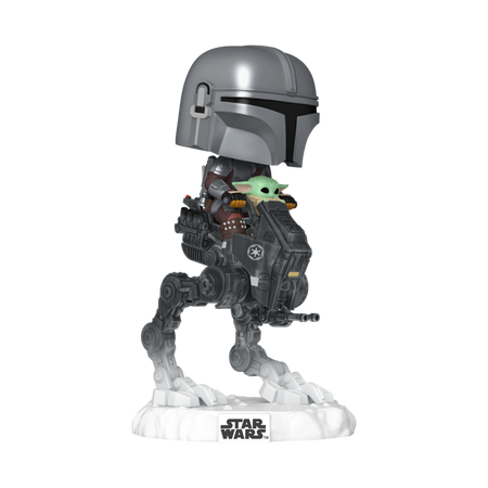 Star Wars - Le Mandalorien avec Grogu dans un AT-RT du vestige impérial - Funko Pop! n°837 - Funko Pop! - Funko Shop Europe - Star Wars - View 2