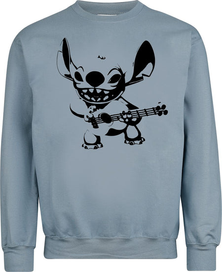 Sweat-shirt Disney de Lilo & Stitch - Stitch rocks - S à XXL - pour Homme - bleu - Lilo & Stitch