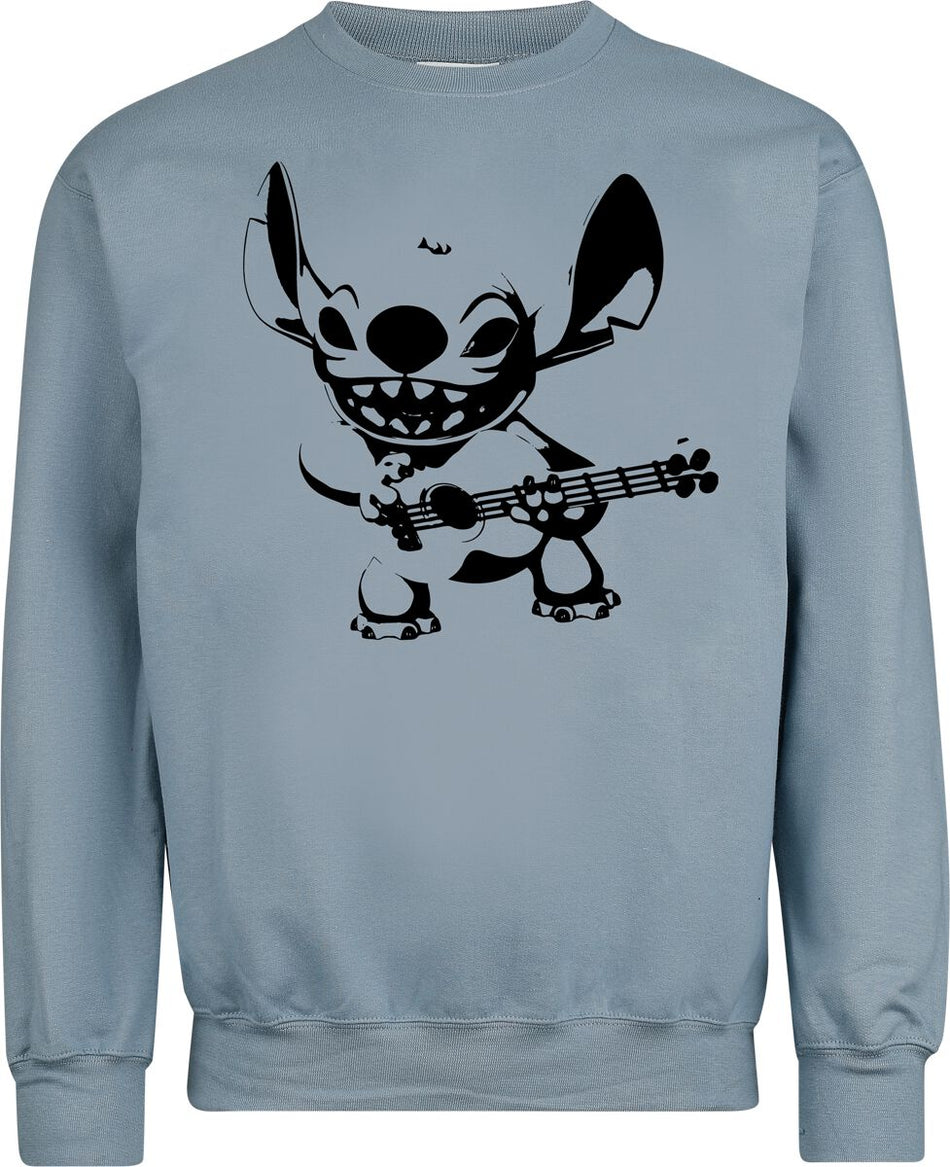 Sweat-shirt Disney de Lilo & Stitch - Stitch rocks - S à XXL - pour Homme - bleu - Lilo & Stitch