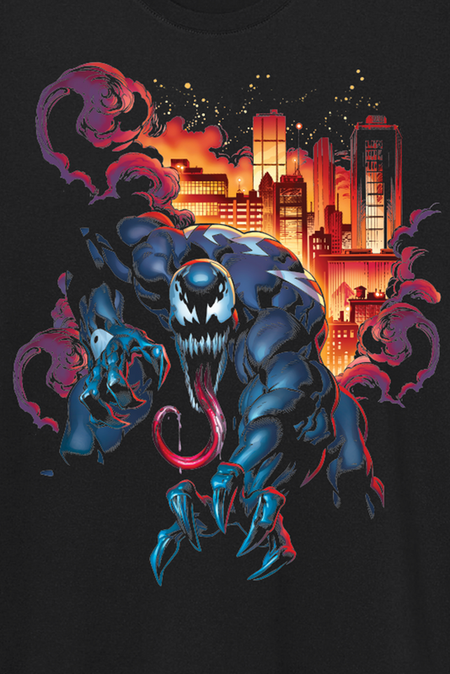 T-Shirt Manches courtes Disney de Spider-Man - Venom City Fire - S à XXL - pour Homme - noir - Spider-Man - View 2
