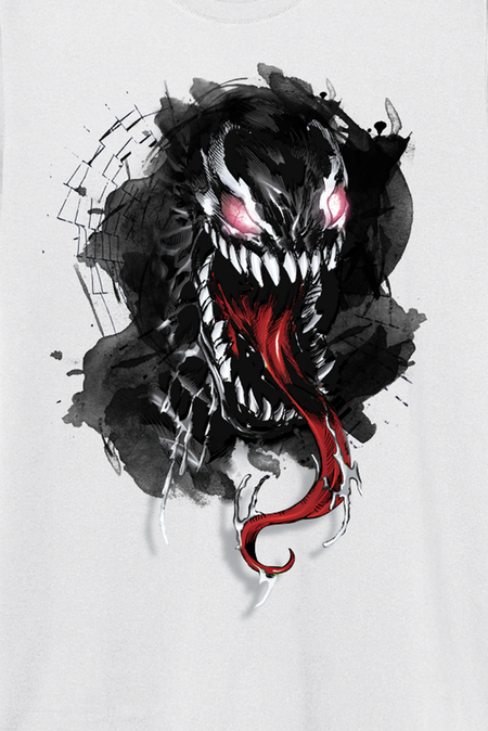 T-Shirt Manches courtes Disney de Spider-Man - Venom Explodes - S à XXL - pour Homme - blanc - Spider-Man - View 2