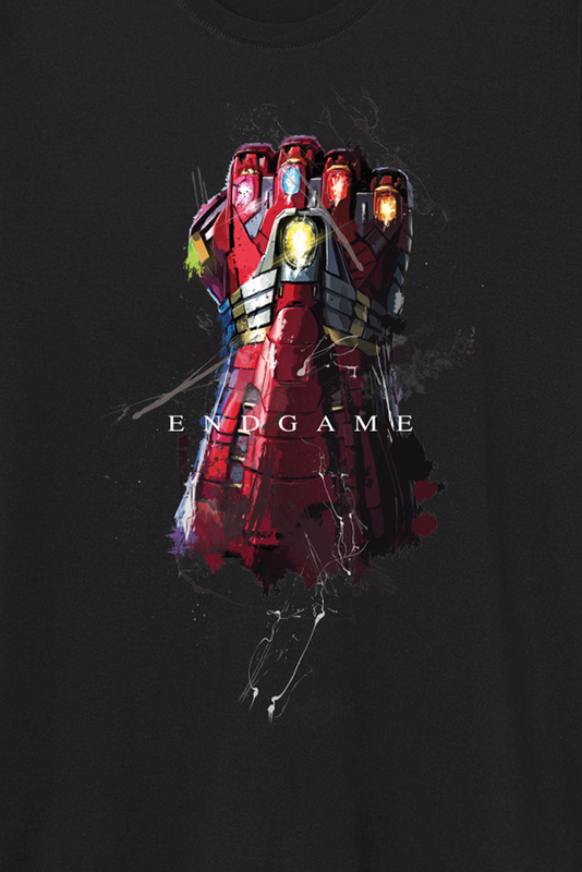 T-Shirt Manches courtes Disney de Marvel - Endgame Gauntlet - S à XXL - pour Homme - noir - Marvel - View 2