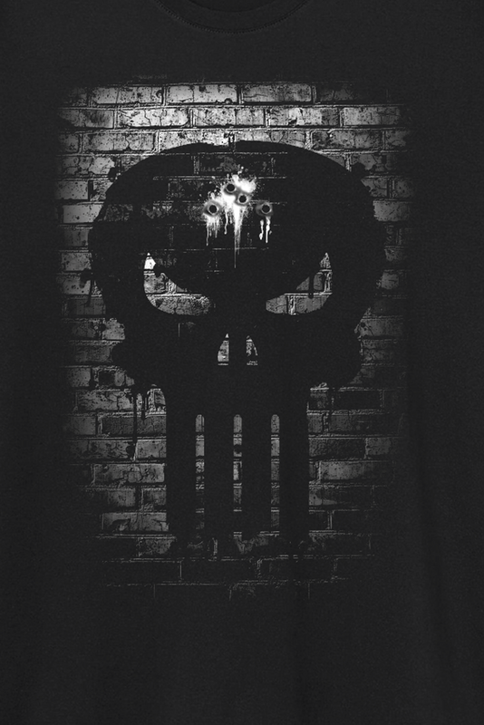 T-Shirt Manches courtes Disney de The Punisher - Bricks - S à XXL - pour Homme - noir - The Punisher - View 2
