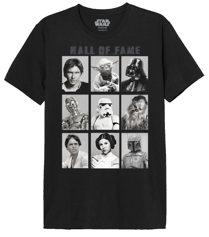 T-Shirt Manches courtes Disney de Star Wars - Hall Of Fame 1977 - S à M - pour Homme - noir - Star Wars