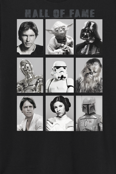 T-Shirt Manches courtes Disney de Star Wars - Hall Of Fame 1977 - S à M - pour Homme - noir - Star Wars - View 2