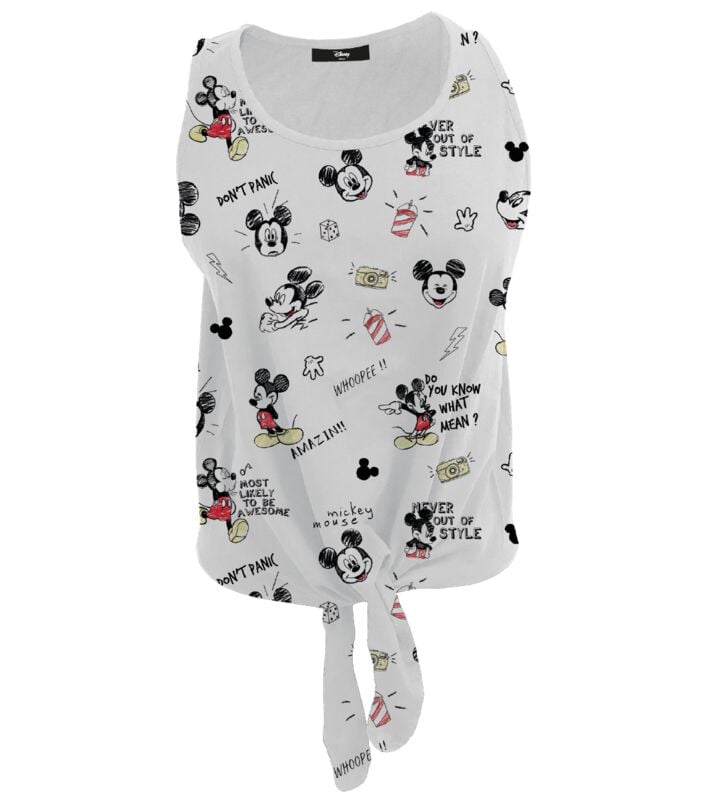 Top Disney de Mickey & Minnie Mouse - Mickey - Croquis - S à XL - pour Femme - multicolore - Mickey & Minnie Mouse