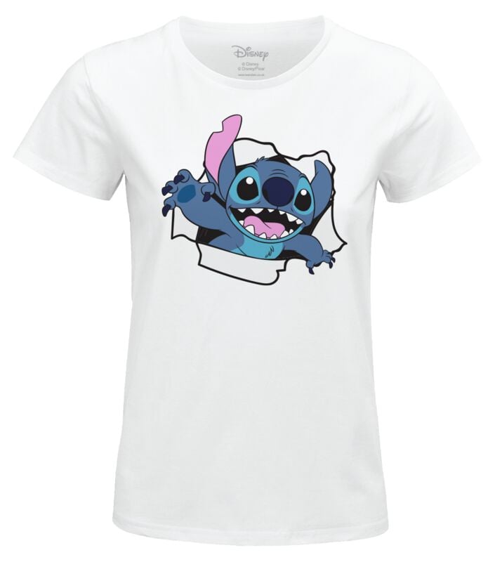T-Shirt Manches courtes Disney de Lilo & Stitch - Tore Stitch - S à XXL - pour Femme - blanc - Lilo & Stitch