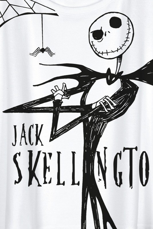 Débardeur Disney de L'Étrange Noël De Monsieur Jack - Jack Skellington - S à XXL - pour Femme - blanc - L'Étrange Noël De Monsieur Jack - View 2