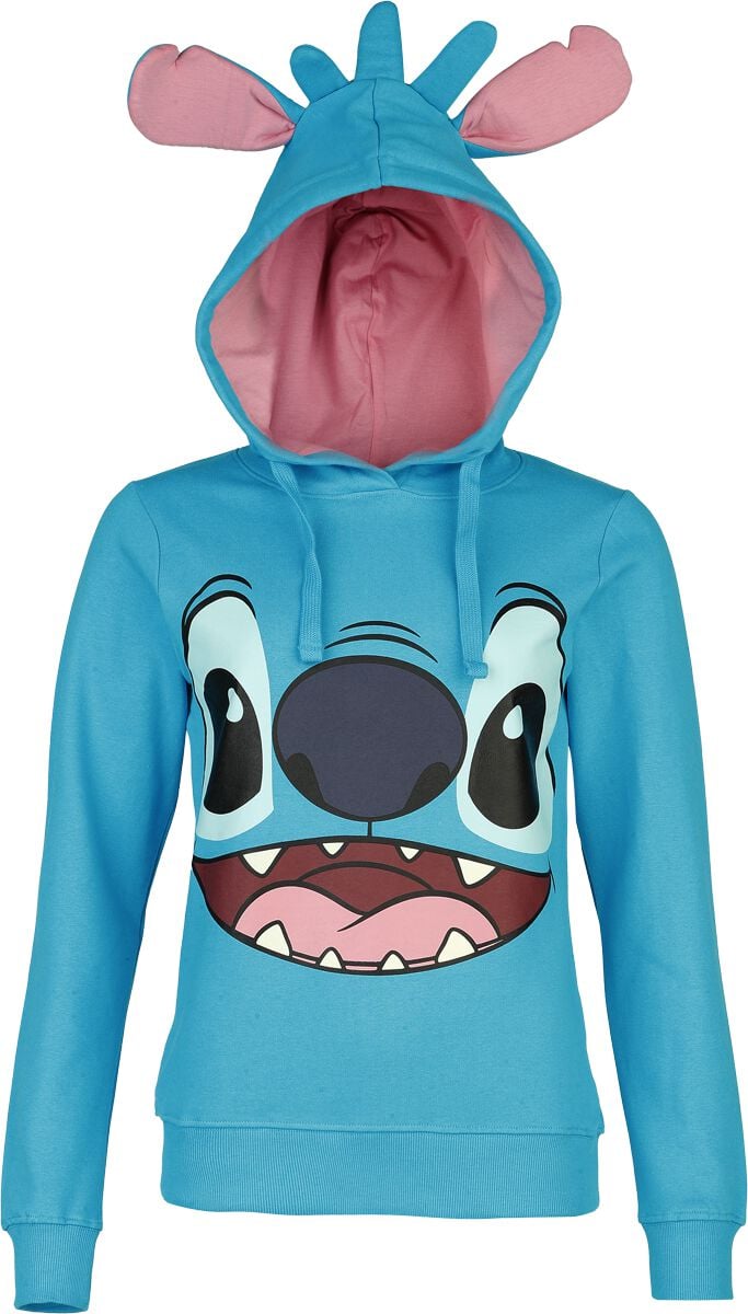 Sweat-shirt à capuche Disney de Lilo & Stitch - Stitch - S à XXL - pour Femme - bleu - Lilo & Stitch