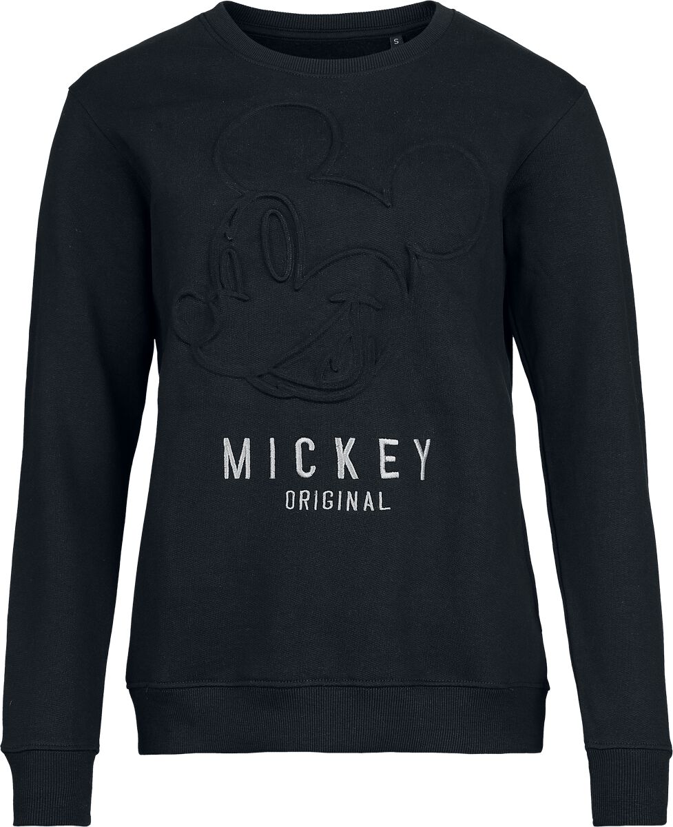 Sweat-shirt Disney de Mickey & Minnie Mouse - Mickey Original Embossed - S à XXL - pour Femme - noir - Mickey & Minnie Mouse