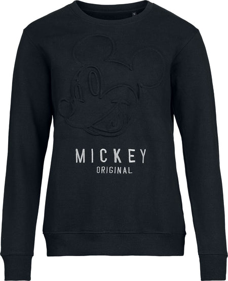 Sweat-shirt Disney de Mickey & Minnie Mouse - Mickey Original Embossed - S à XXL - pour Femme - noir - Mickey & Minnie Mouse