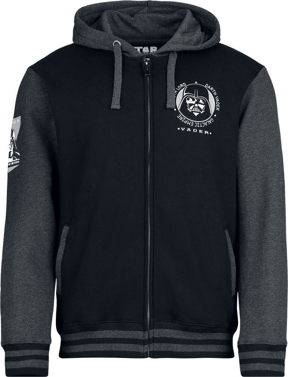 Sweat-shirt zippé à capuche Disney de Star Wars - Vader Defend - S à L - pour Homme - noir - Star Wars