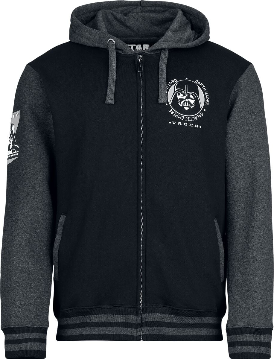 Sweat-shirt zippé à capuche Disney de Star Wars - Vader Defend - S à XXL - pour Homme - noir - Star Wars