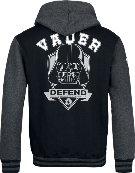 Sweat-shirt zippé à capuche Disney de Star Wars - Vader Defend - S à XXL - pour Homme - noir - Star Wars - View 2