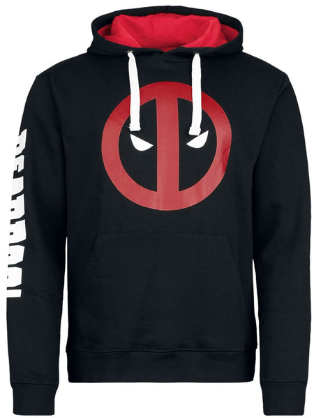 Sweat-shirt à capuche Disney de Deadpool - Logo - S à XXL - pour Homme - noir - Deadpool