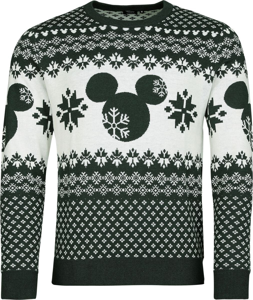 Pull de Noël Disney de Mickey & Minnie Mouse - S à XXL - pour Homme - multicolore - Mickey & Minnie Mouse